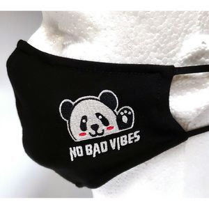 Embroidery Mask, Fashion, Fabric, Cotton-Panda